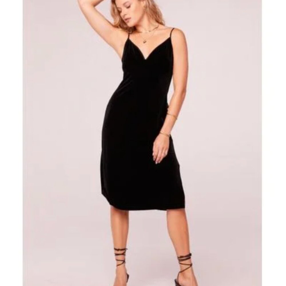 NWT Band Of the Free velour spaghetti strap back tie dress XS/S - Picture 3 of 14